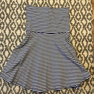 Striped Strapless Dress
